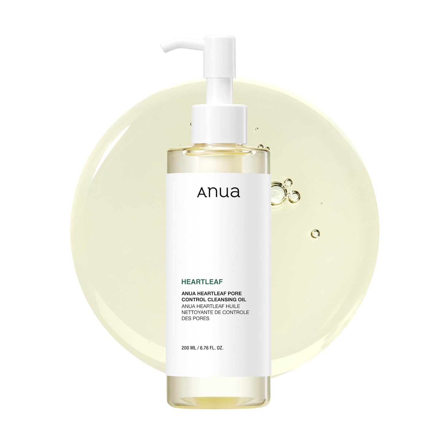 Heartleaf Pore Control Cleansing Oil, Oil Cleanser for Face, Makeup Blackhead Remover, Korean Skin Care 6.76 Fl Oz(200Ml) (Original)